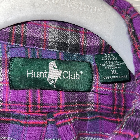 Gently loved purple flannel, button up size XL - Picture 4 of 16